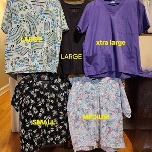 WOMEN OR MENS NURSING SCRUB TOPS